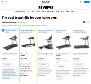 Businessinsider.com praises 3G Cardio Elite Runner Treadmill Businessinsider.com praises 3G Cardio Elite Runner Treadmill