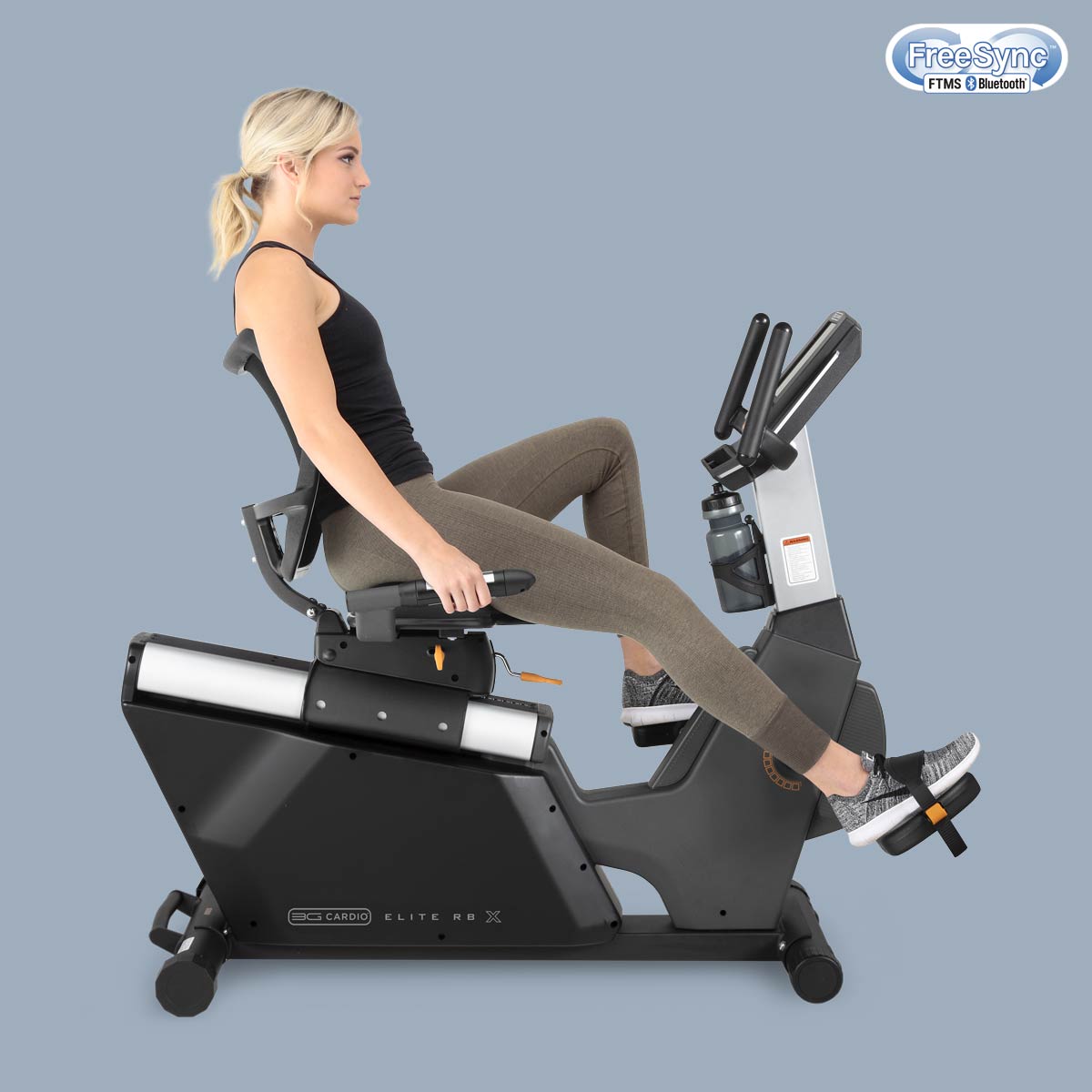 3G Cardio Elite RB X Recumbent Bike with FreeSync™ FTMS Bluetooth®